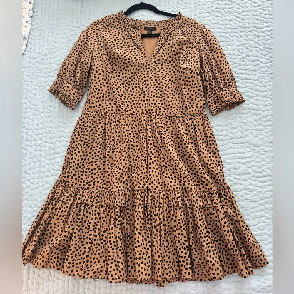 J Crew Leopard Dress - like-new - Picture 1 of 2